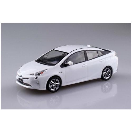 AOSHIMA 1/32 The Snap Kit Series Toyota Prius Super White 2 Color-coded Plastic Model 02-A