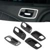 Carbon Fiber Interior Door Handle Bowl Trims Cover Fit for Dodge Charger 2011+