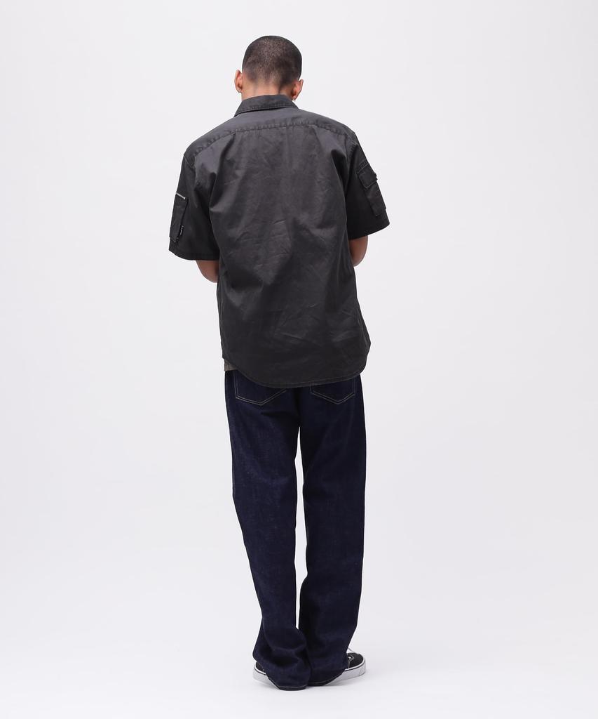 AVIREX 50th Anniversary Pigment Fatigue Size Shirt, Men's, XL, 010, Black, 783-5123009