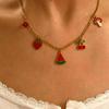 Stylish Versatile Fruit Inspired Charm Chain Customizable Length Comfortable For Everyday Outfits