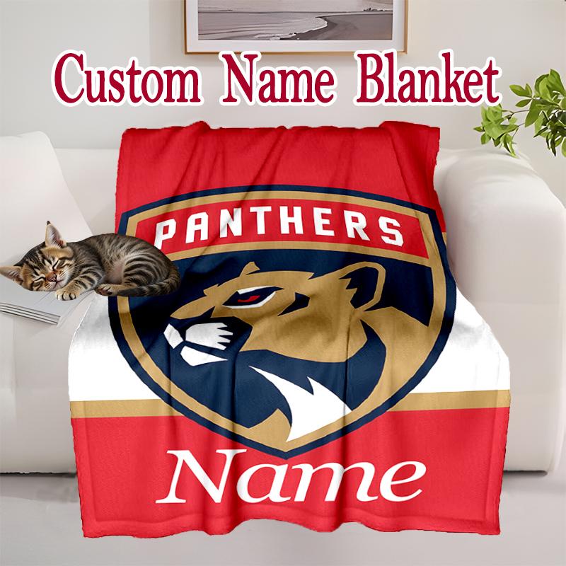 1pc Comfortable Home Print Throw Blanket, Florida Panthers (3) Blanket For Bed and Sofa Use, Special Present For Family