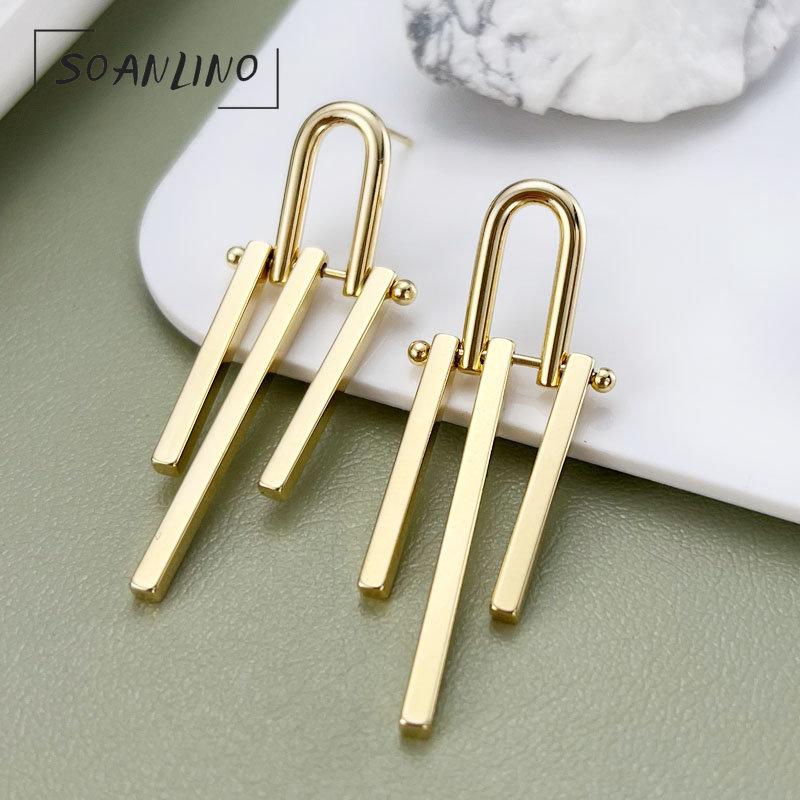 

SOANLINO Модные женские серьги с бахромой