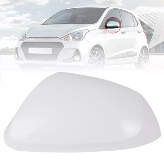Door Wing Mirror Cover Cap Case Left Side Primed White For Hyundai i10 2013-