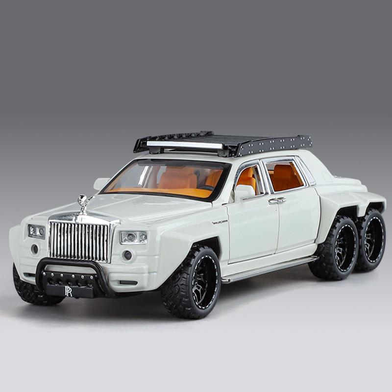 

1:32 Rolls-Royce Phantom 6*6 Pickup Alloy Car Model Diecast Metal Off-road Vehicle Car Model Simulation Collection Kids Toy Gift