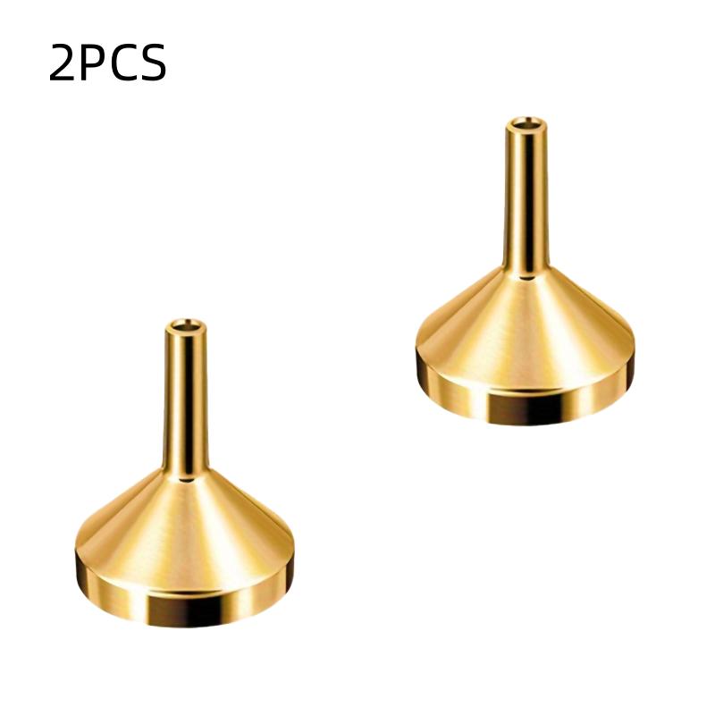 Mini Metalltrichter-Set zum einfachen Einfüllen - Hitzebeständig und Multifunktional, Erhältlich in Silber, Gold