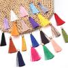 20pcs/lot Colorful Silk Tassels Metal Caps Tassel Charms Pendant For DIY Jewelry Making Handmade Earrings Pendant Accessories