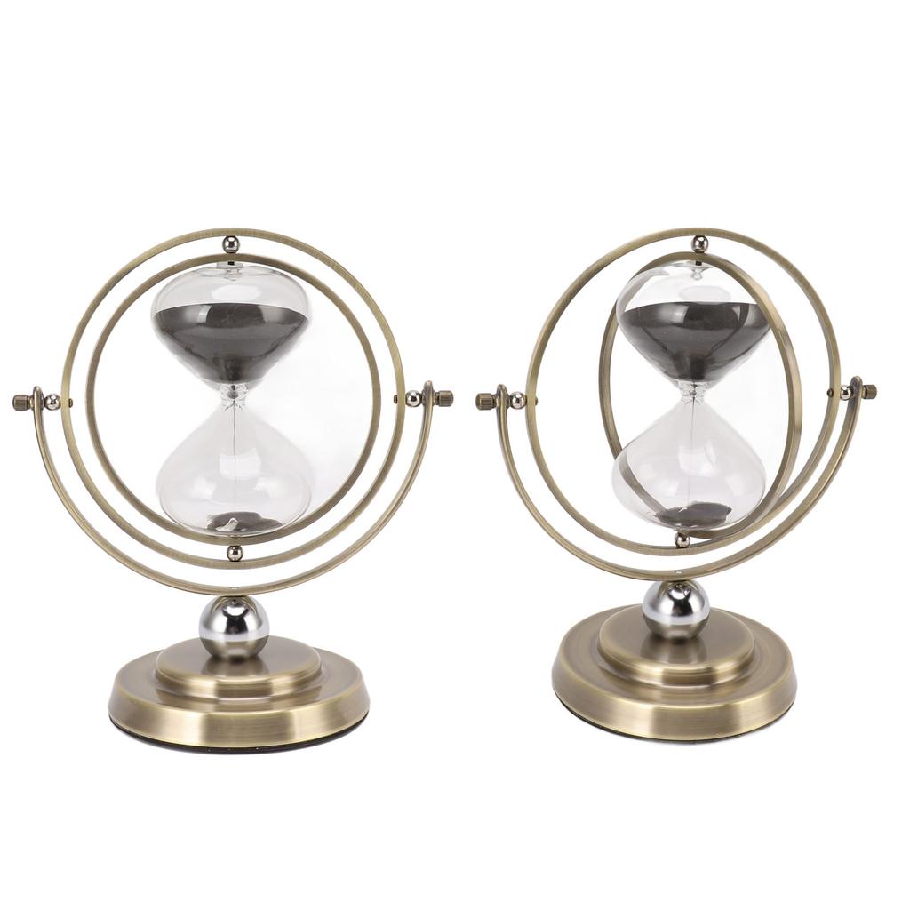 Metal Hour Glass Simple Modern Accurate Timing Delicate Sand Timer Home Decoration Bronze Color