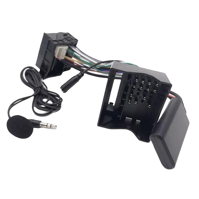 Car Audio Receiver Radio Bluetooth 5.0 Module With Aux Cable And Mic For  307 408 508 Citroen C2 C5 Aux Adapter