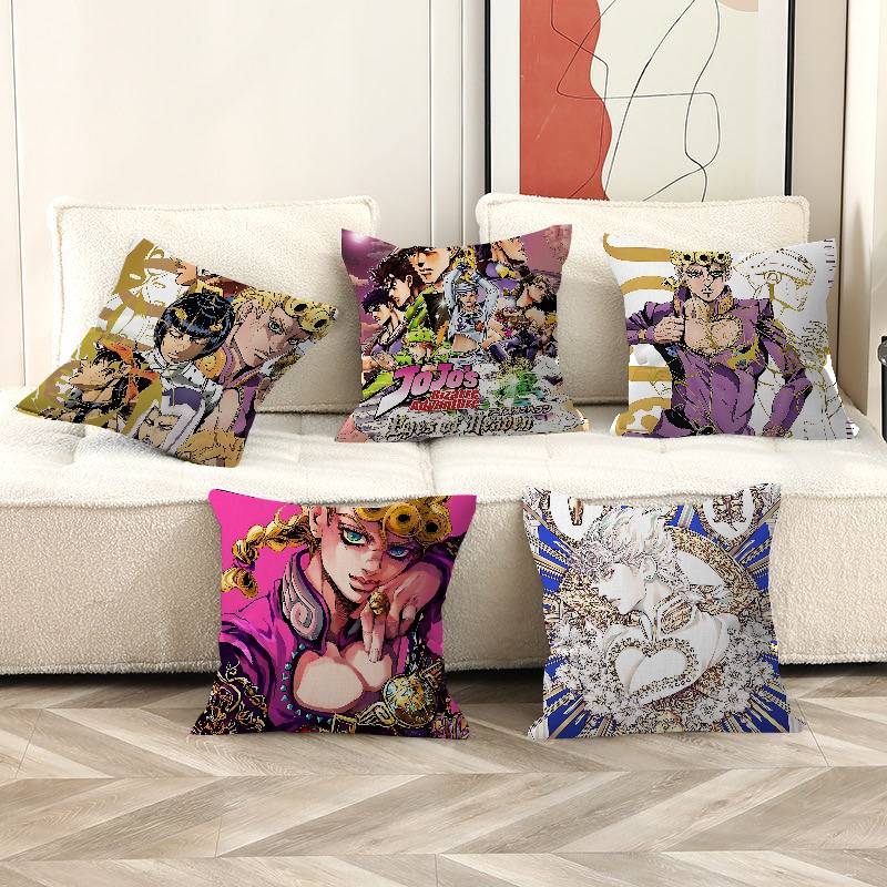 JoJos Bizarre Adventure Anime Pillow Gift Home Office Decoration Bedroom Sofa Car Cushion Cover case x