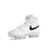 Air Jordan 1 Mid Cleat GS White Black Kids Sneakers HF6883-100