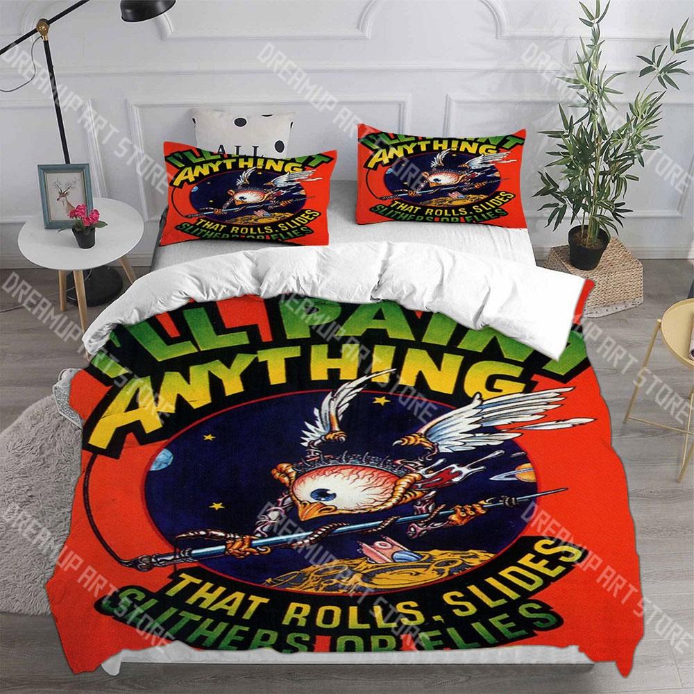 Fashion Tales of the Rat Fink Bedding Set Single Twin Full Queen King Size Bed Set Kids Bedroom Duvetcover Sets Bed Sheet Set