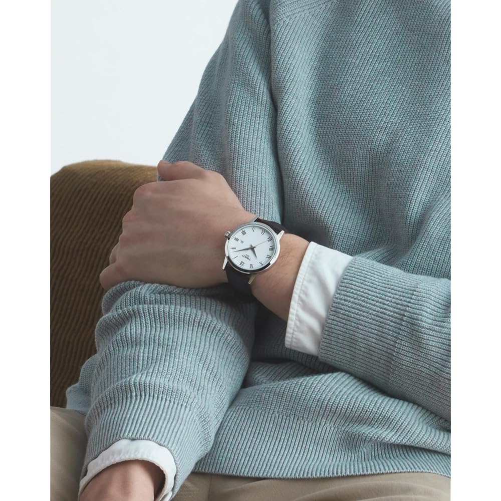 TISSOT Classic Dream Men's Watch with White Dial and Leather Strap (T1294101601300) [Officially Imported]