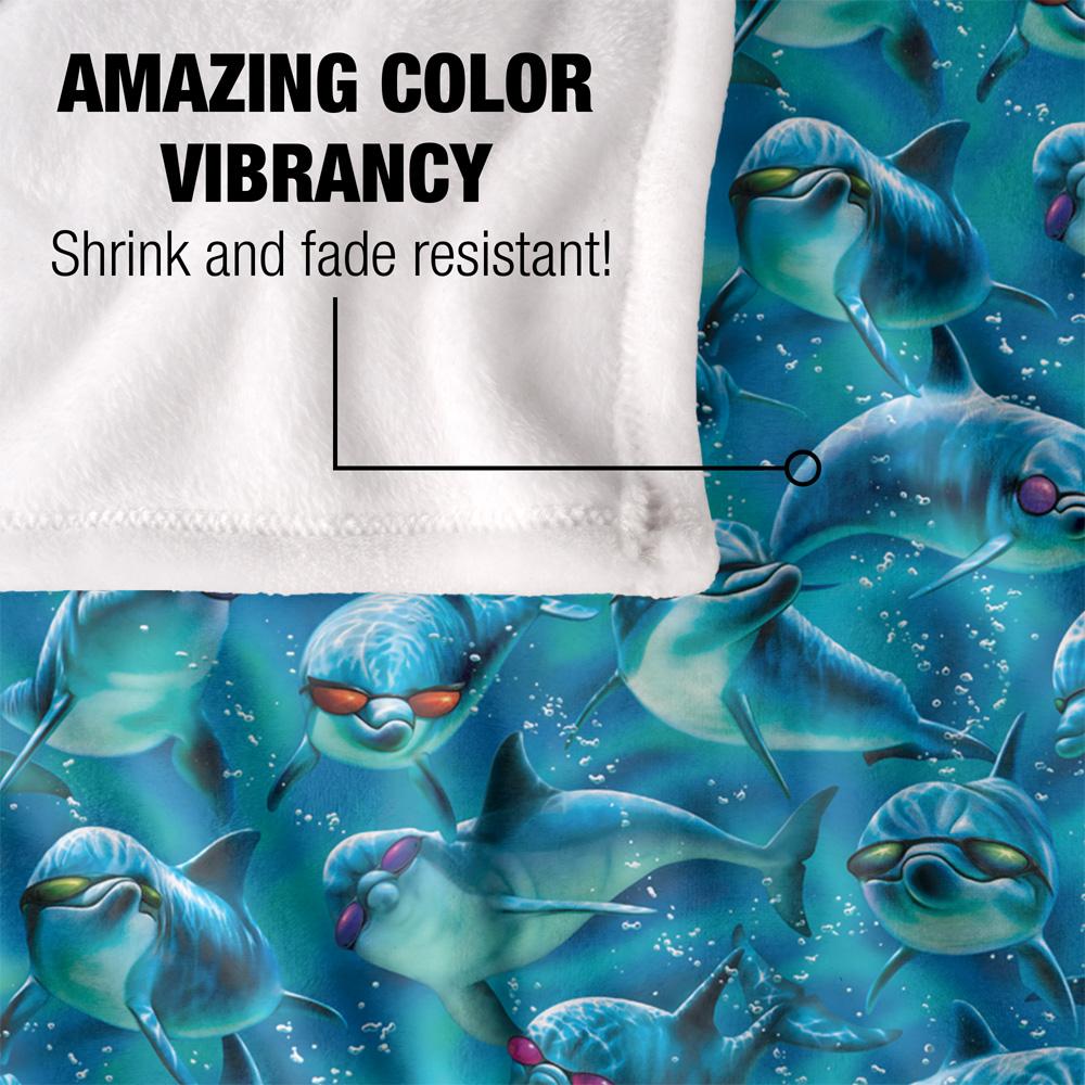 Royce McClure Mod Squad Silky Dolphin Supersoft Blanket