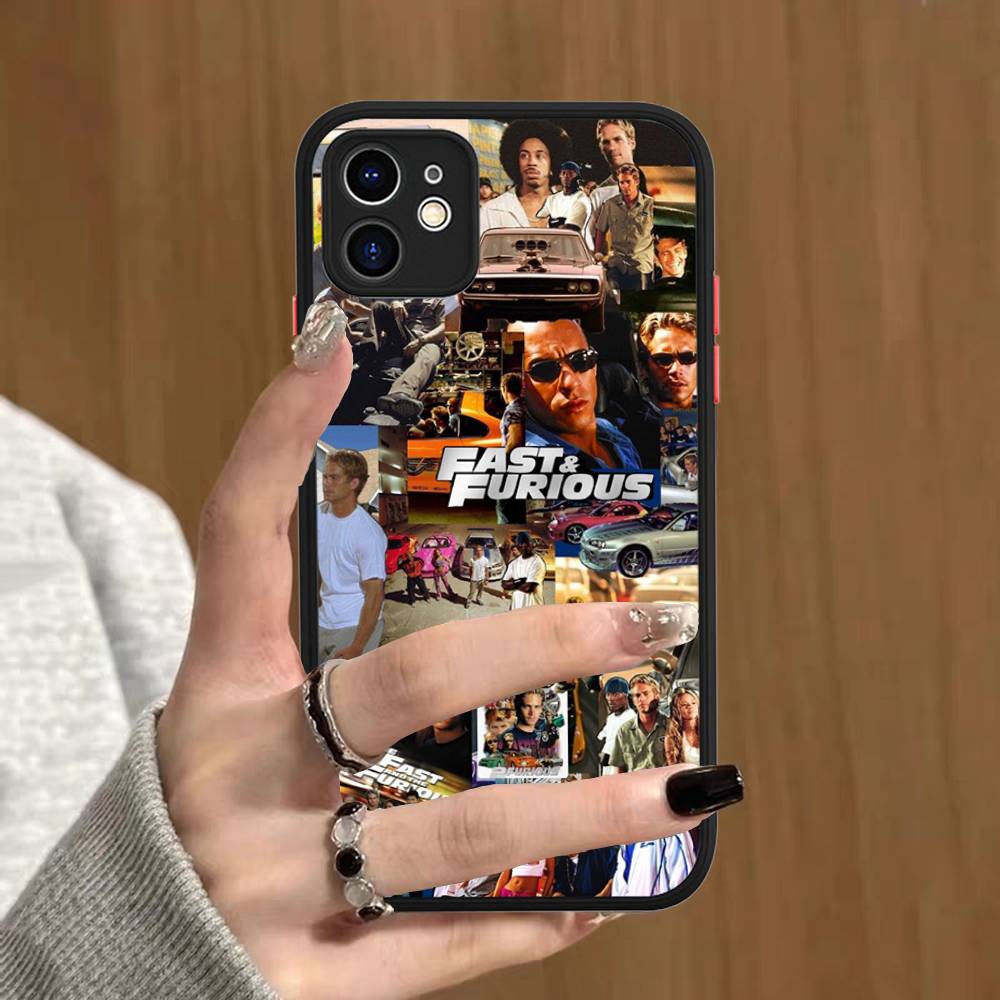 Movie Series Fast F-Furious For IPhone Air 16 15 14 Plus 13 12 11 Pro Max Matte Cover Jelly Shockproof Phone Case