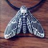 Personalized Big Skull Moth for Head Necklace Pendant Choker Jewelry Decoration Accessories Gift for Women Man Boys Girl