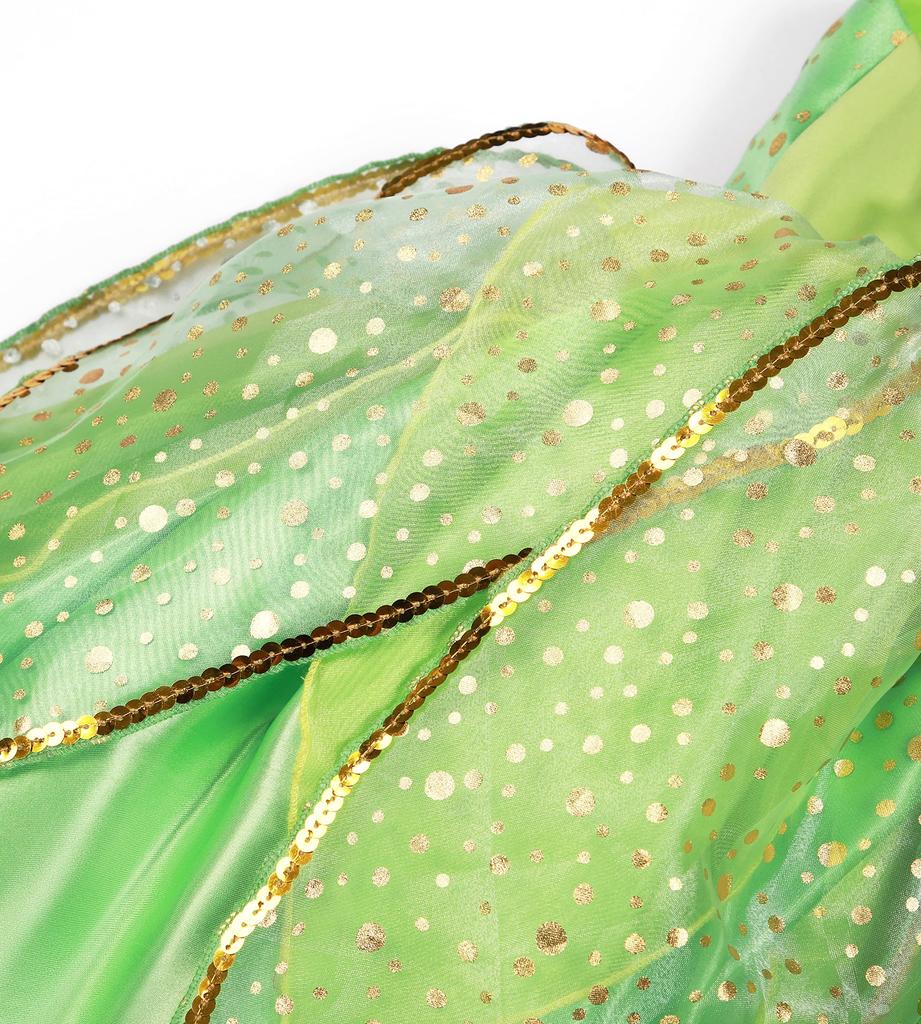 TYHTYM Princess Dress, Children's Tinker Bell Dress (Fairy Costume, Tiara, and Stick) 3-Piece Set, Flower Fairy, Butterfly Fairy Costume, Kids