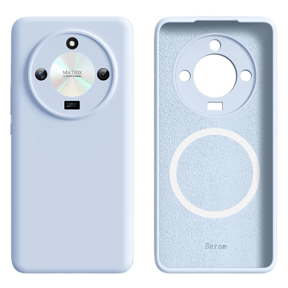 For Honor X50 5G Case Compatible with MagSafe Precise Cutouts Liquid Silicone+PC Phone Cover