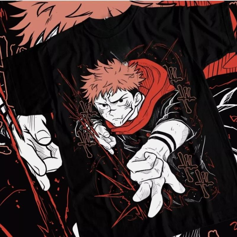 Gojo T-shirt Megumi Itadori Yuji Jujutsu Kaisen Sukuna Anime Summer New Vintage Fashion Men and Women Cotton Streetwear
