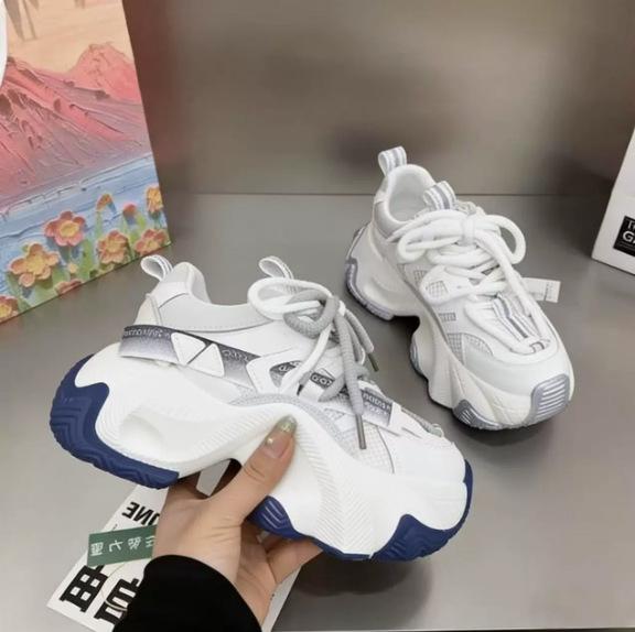 Dad Shoes Women's 2026 Spring New Breathable Mesh European Platform Sneakers, Versatile Casual Shoes ins Shoes