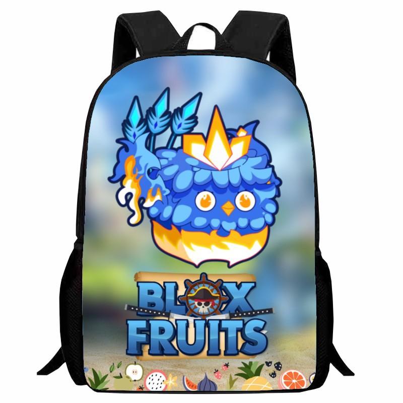 Stampa Roblox Blox Fruits Zaino Scolastico Studente Cartone Animato Merchandising Gioco Zaino Ragazzi Ragazze