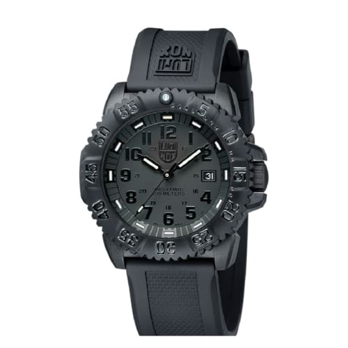 

Luminox Men s U.S. Navy SEALs Dive Watch, All Black Rubber, XS.3051.BO.1