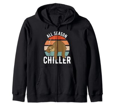 Sloth All Season Chiller Office Sayings Office Humor Sarcasm Zip Hoodie