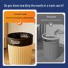 JiaDu Shark Tooth Style Large Press-Free Trash Can