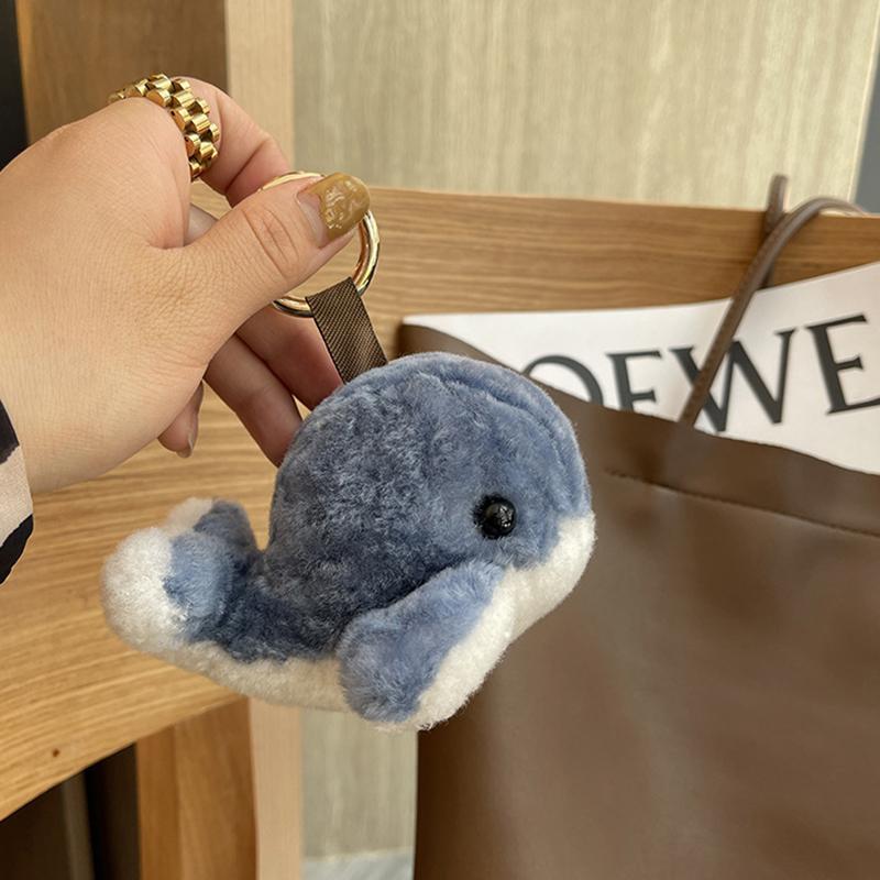 

Wool Keychain Bag Hanging Dolphin Plush Backpack Pendant Party Gift Jewelry синий