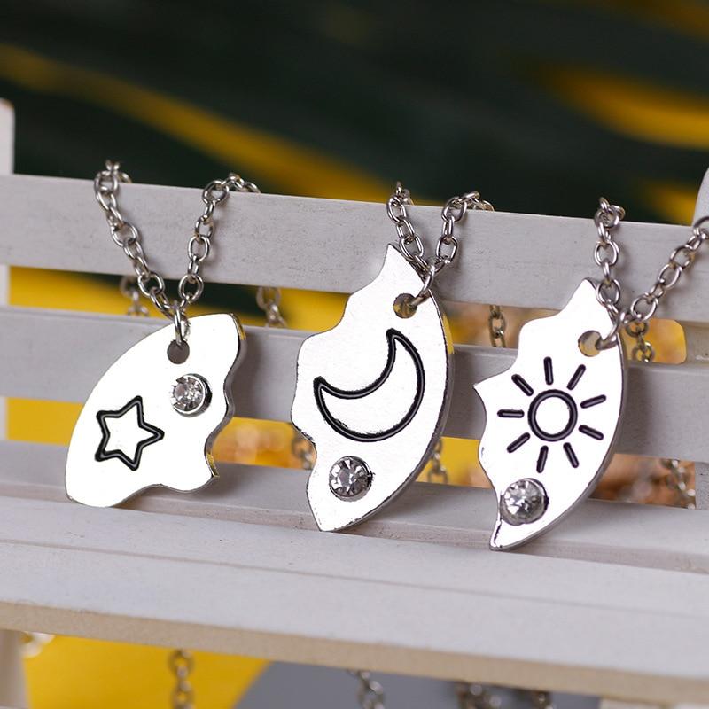 Buy 3 Piece Set Sun Moon Star Pendant 