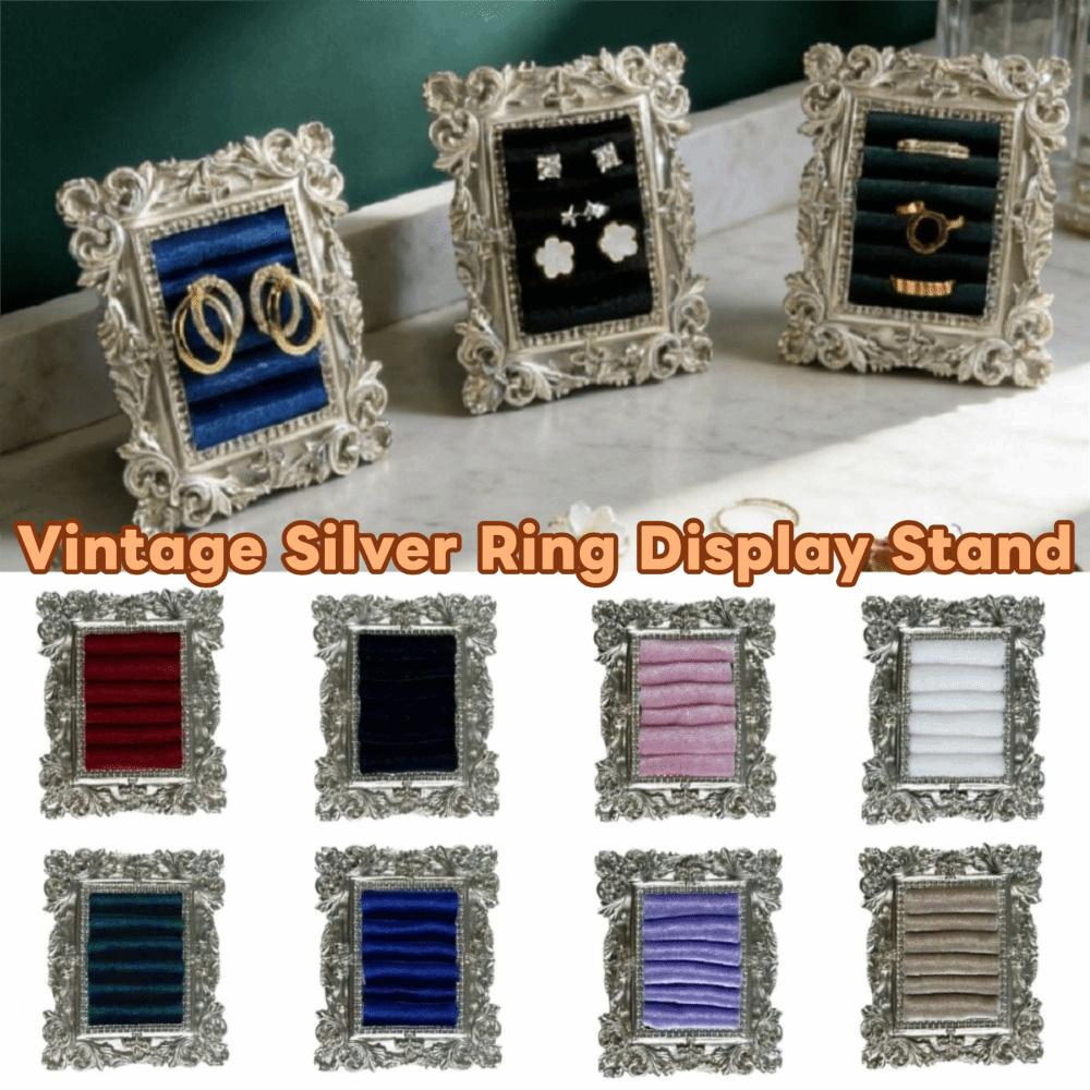 Baroque Design Velvet Earring Tray Mini Jewelry Display Props Wedding & Birthday Gifts