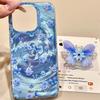 Iridescent Glossy Phone Case for iPhone 11 13 14 15 16 17 Pro 17 13 14 15 Pro Max High Quality Fantasy Floral Style Full Protection Shell