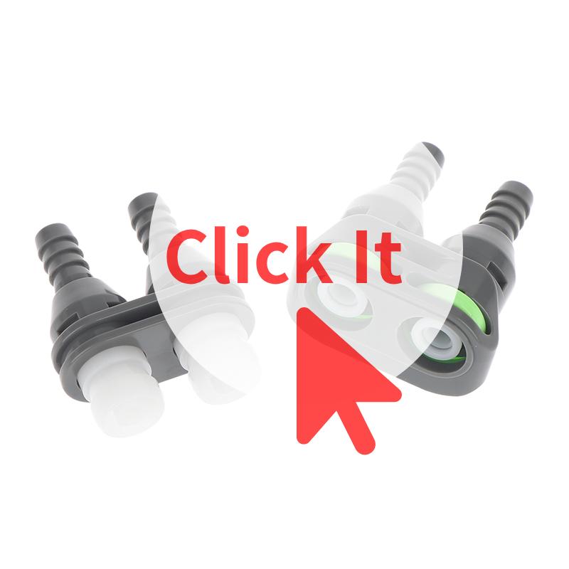 

1/4 CPC Double Pipe Joint Male/Female Quick Connector 1/4 CPC Double Connector Water Injection Joint Barb Joint Stop Valve Female Connector