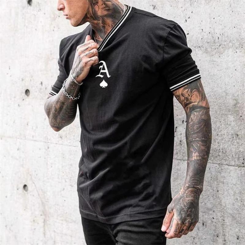 Summer Men's Ethnic Style Digital Printed Pattern Round Neck T-shirt, Casual and Comfortable T-shirt as a Gift, Outdoor Clothing