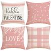 Valentine's Day Pillow Case Love Printed Linen Material Valentine's Day Sofa Decoration Pillow