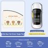 Car Sunshade Track Window Curtain - Interior Sun Protection & Privacy Blackout for Baby Stroller Side Windows