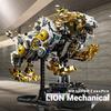1073 PCS Electric Building Blocks Toy Set, Mechanical Lion Animal Toy Ornaments Model Assembly, Aldults Birthday Toy Gift