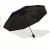 Automatic Open/Close Umbrella with One-Touch Button - Elegant Golden Star & Smaller Stars Design, Compact Folding Umbrella wit