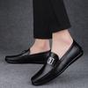Fashion New Men's Flats Genuine Leathe Men All-match Casual Shoes High Quality Mens Comfortable Loafers Mens Slip On Walking Footwear