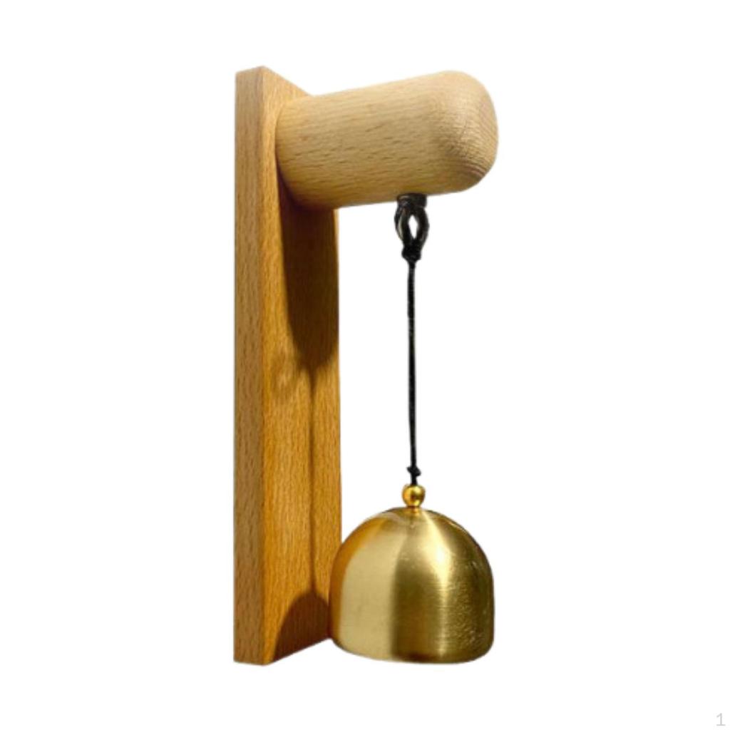 Door Opening Shopkeepers Bell Entering Wooden Wind Chime for Front Porch Store