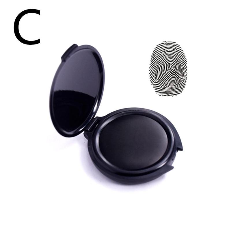 1pcs Fingerprint Stamp Pad Thumbprint Ink Pad For Notary Supplies Cards Security Fingerprint ID X8M7