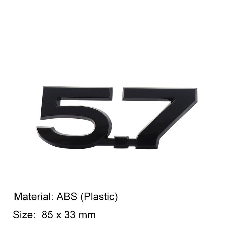 

3D Премиум 5.7 V6 V8 для автомобиля Prado Капот двигателя Крыло багажник Задняя наклейка Эмблема Значок Наклейка abs-black-57