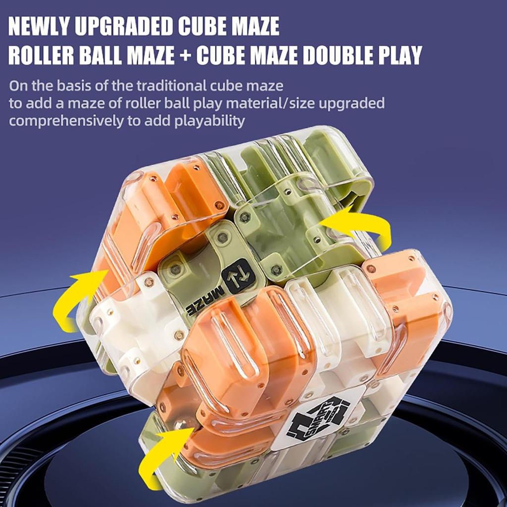 Maze Ball 3D Large Puzzle Brain Teaser Logical Thinking Maze Cube Ball for Adults Teens Kids Boys Girls Home Travel Holiday