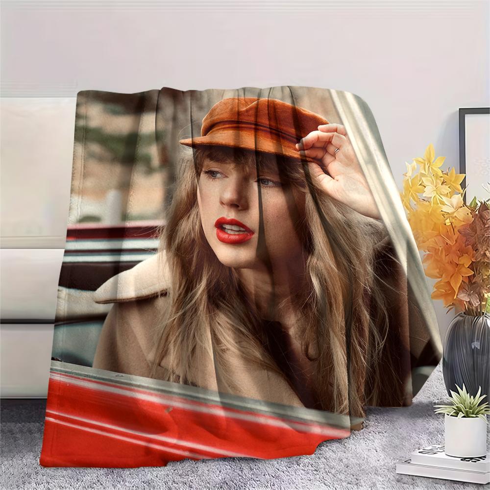 1 Stück Taylor Print Flanelldecke, Hohe Qualität, Für alle Jahreszeiten, Heimdekoration, Wärme und Komfort, Perfekt für Weihnachtsgeschenke