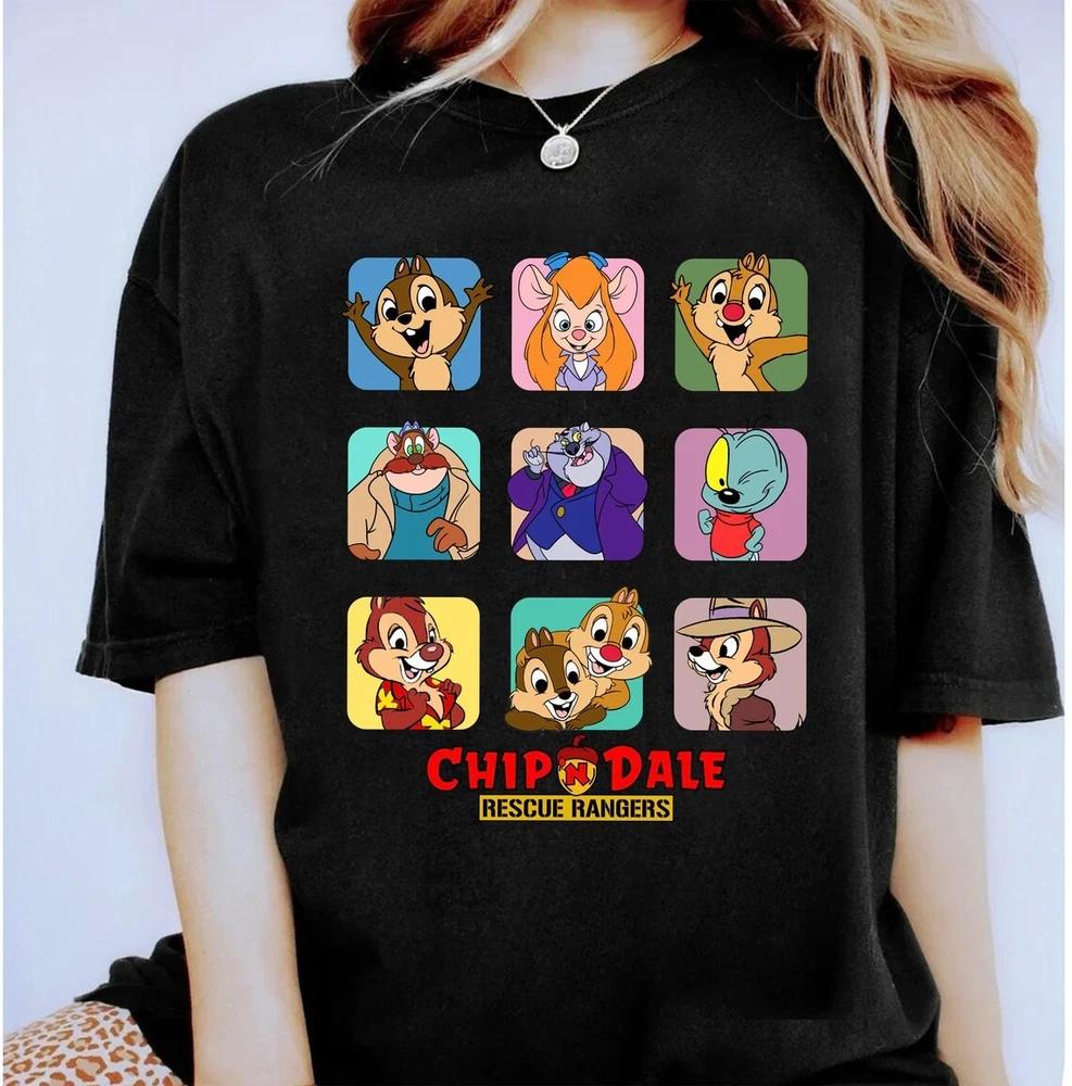 TShirt Chip And Dale Rescue Rangers Cute Unisex 3 S