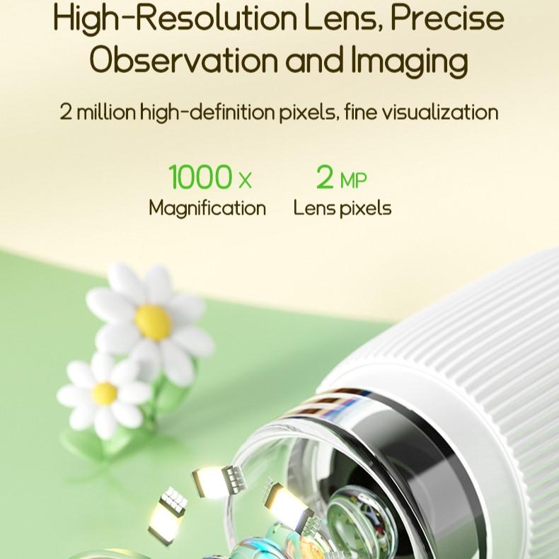 High-definition electronic digital microscope, children's handheld portable magnifying glass