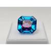 Bi-Color Pitambari Sapphire Asscher Cut 15-16 Ct Fabulous Certified Gemstone