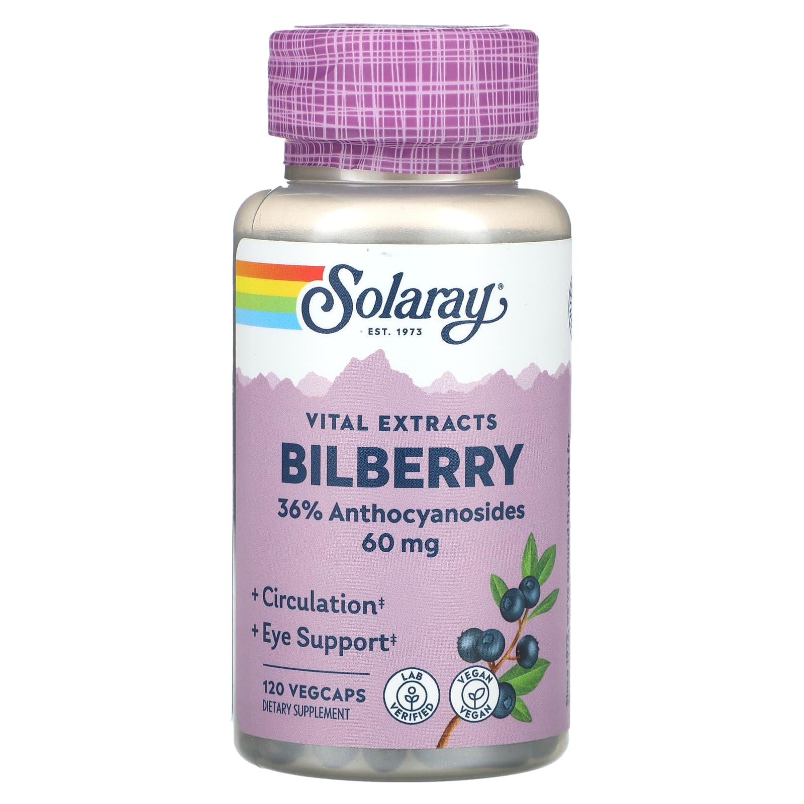 

Vital Extracts, Bilberry, 60Mg, 120 Veggie Caps
