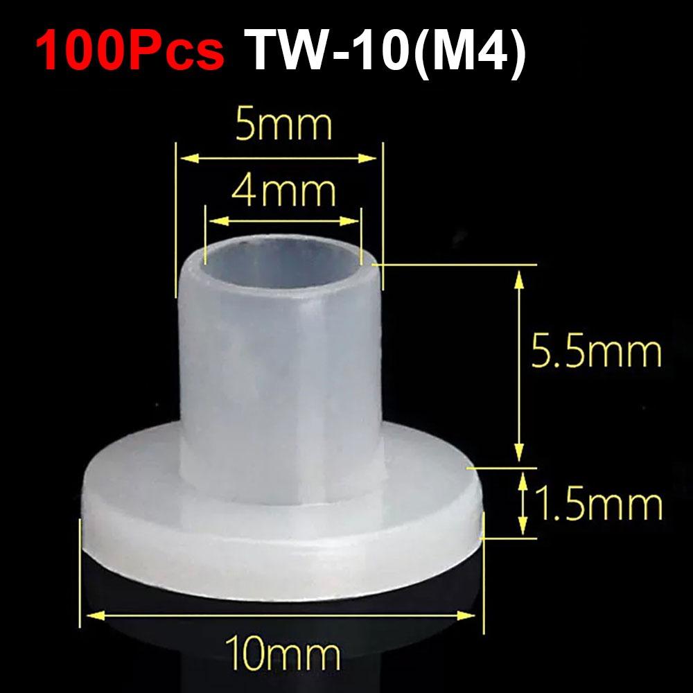 100Pcs Nylon Plastic T-Shaped Nylon Washer M3-M20 Insulation Spacer  for Screw Insulation Protection