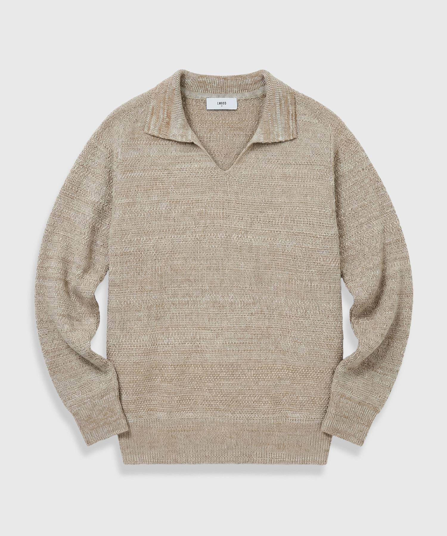 El Mood Florence V Raglan Knit Cream Cream/44
