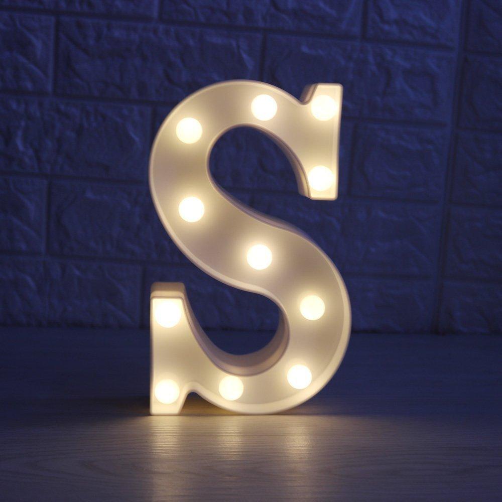 Wedding Decorative 26 Alphabet Name Letter LED Lights Luminous Number Lamp Romantic Theme Home Party Bedroom Decor Night Light